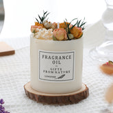 Decorative Romantic Candles with Dried Flowers