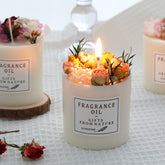 Dried Flowers Decor with Romantic Candles